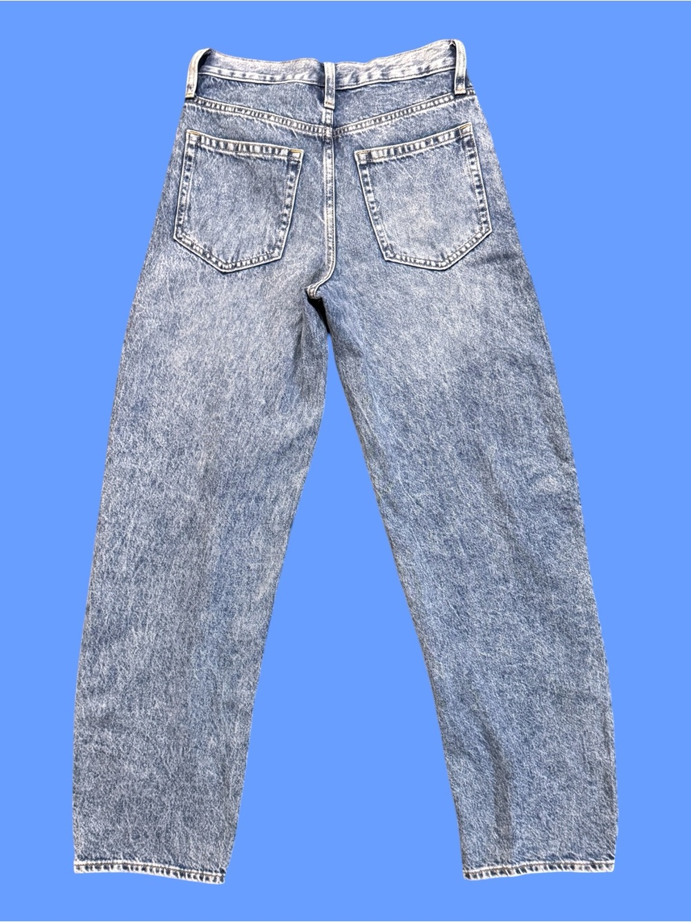 GAP Light Wash Crossover High Rise Denim Barrel Jeans - Sz 24 NWOT - Picture 7 of 10